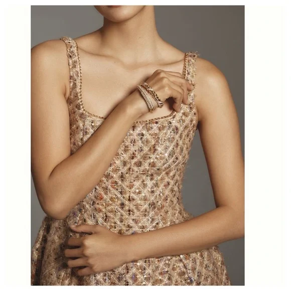 NWT Anthropologie Maeve Tweed Fit & Flare Mini Dress - Picture 8 of 16